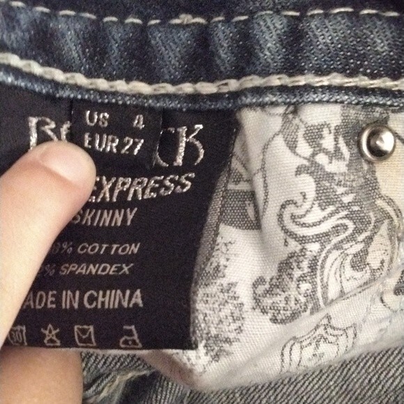 Rerock For Express Skinny Jean Size 4 - Picture 6 of 16